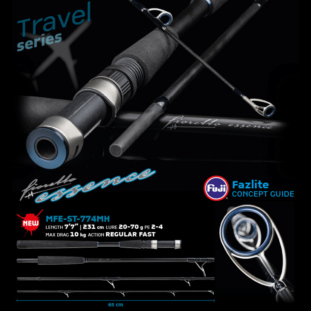 MOLIX Heawy Spinning Travel Rod Fioretto Essence MFE-ST-774H - Image 3
