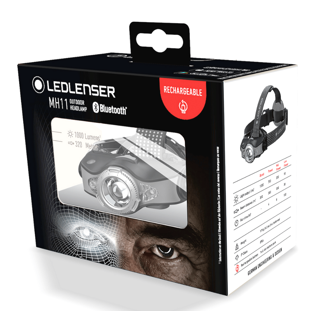 LEDLENSER Ultimate Bluetooth Connect 1000 Lumens LED Headlamp MH11 - Image 2