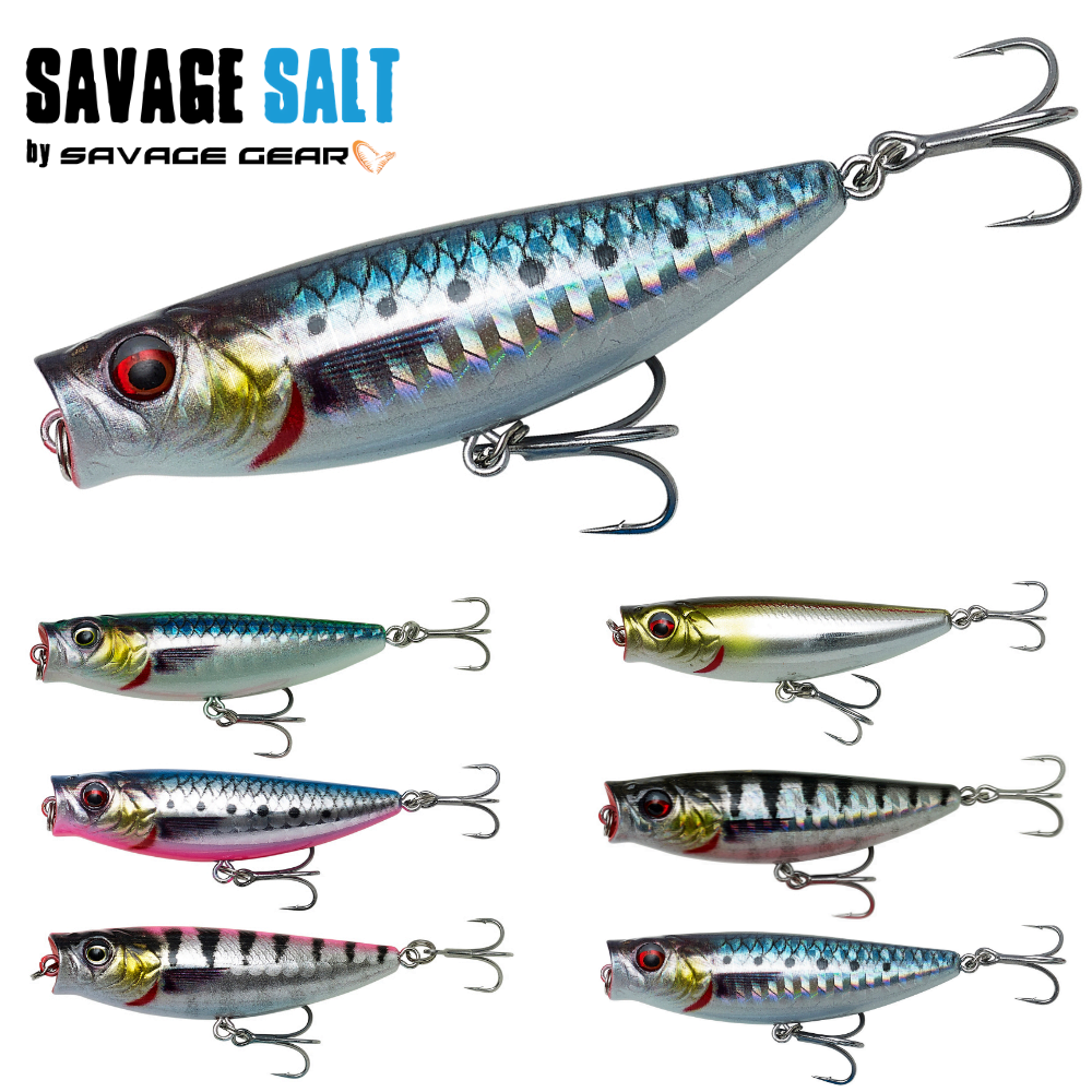 SAVAGE GEAR Topwater Floating Lure 3D MINNOW POP WALKER 66mm