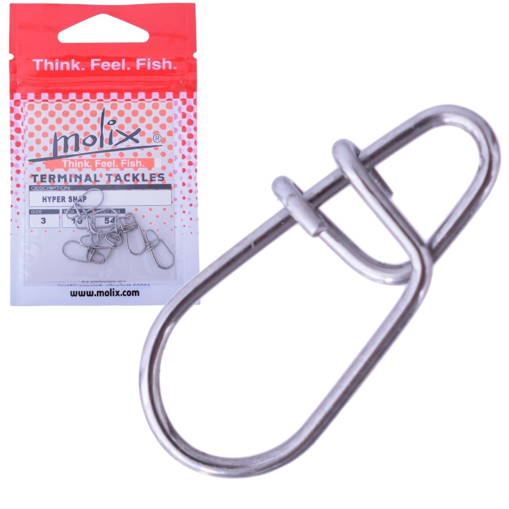 MOLIX Fishing Terminal Tackle Heavy-Duty Egg Shapped HYPER SNAP