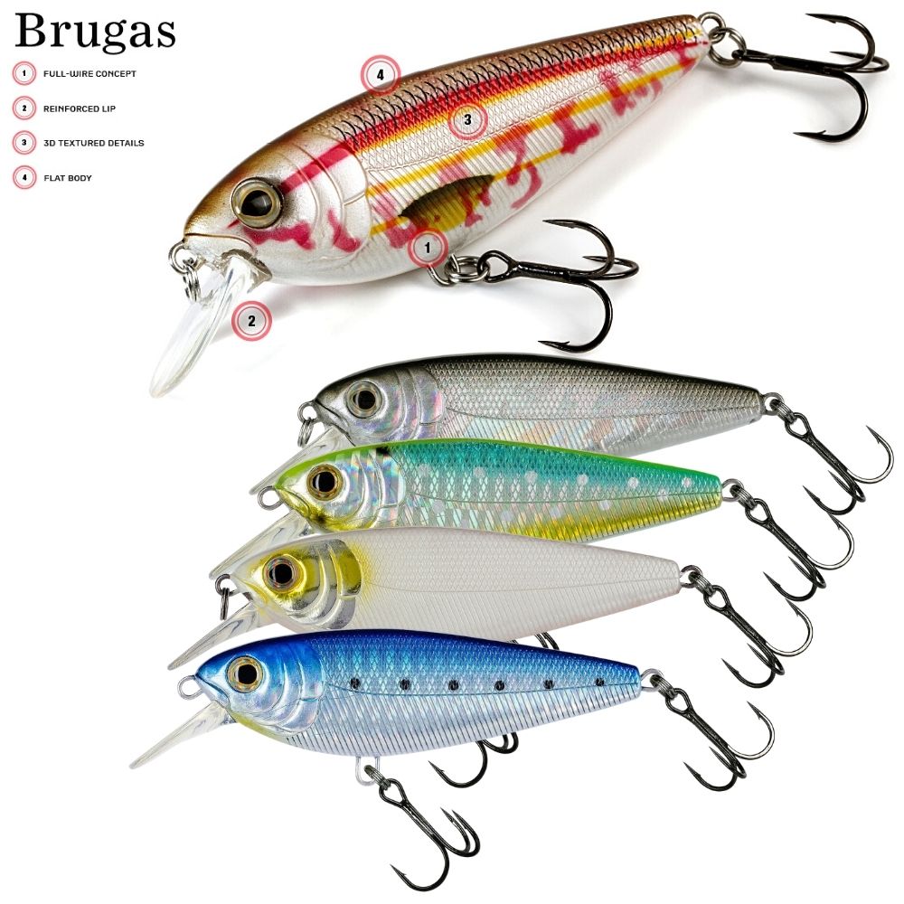 MOLIX Hydrodinamic Sinking Flat Jerk Bait Lure BRUGAS