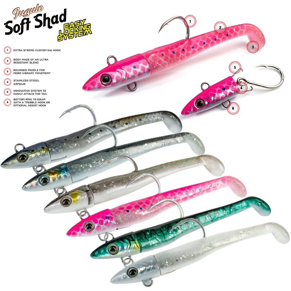 MOLIX Saltwater Soft Bait Lure Jugulo Soft SHAD 25g/11.5cm