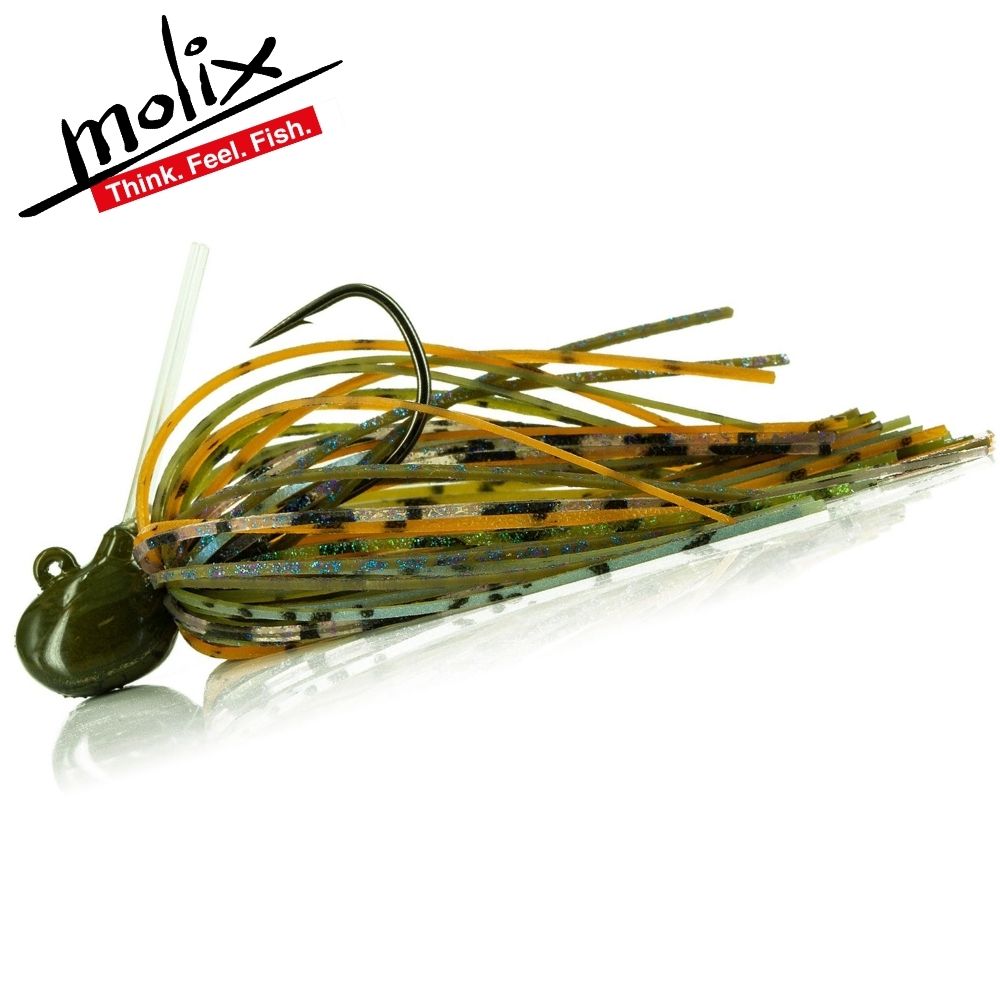 thumbnail image 2 of MOLIX Bass Fishing Weedles Jig Head Lure NANO JIG 1/8oz (3.5g... 2 of 14