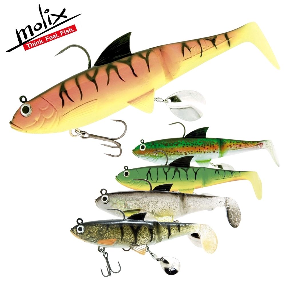 MOLIX Jointed Soft Swimbait Lure PIKE SHAD 7.5”/100g