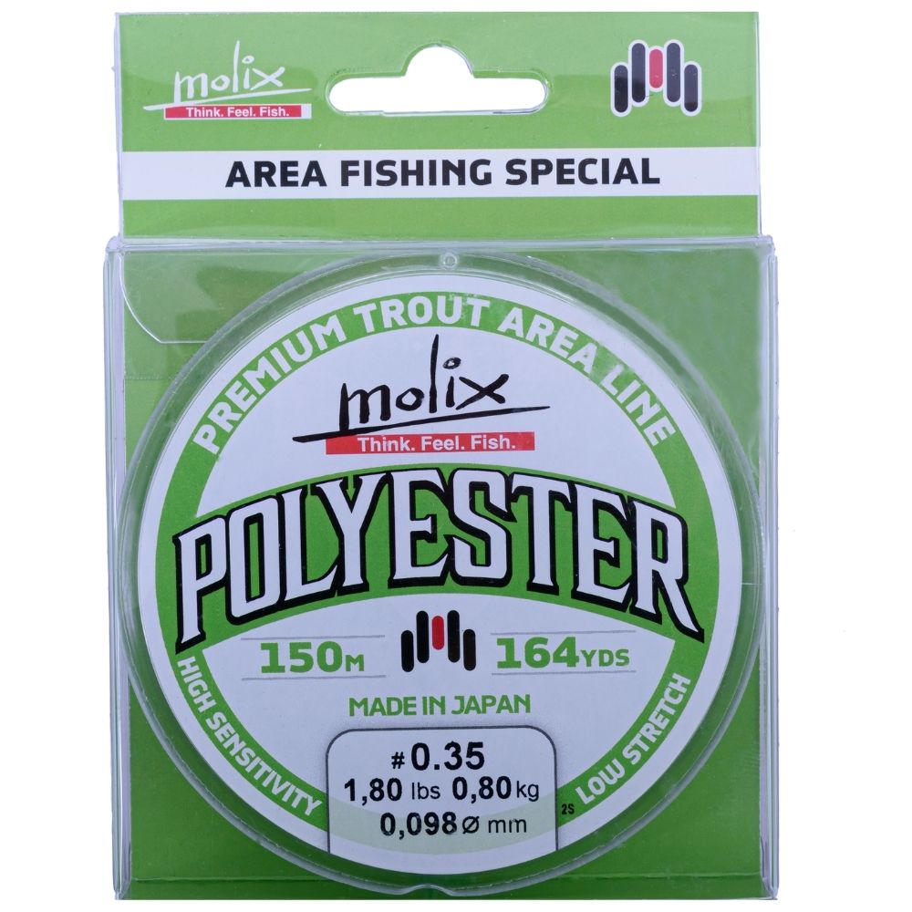 MOLIX Low Stretch Long Casting Sinking Fishing Line Polyester 150m - Image 2