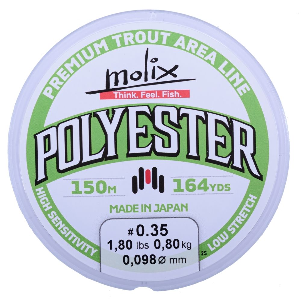 MOLIX Low Stretch Long Casting Sinking Fishing Line Polyester 150m - Image 3