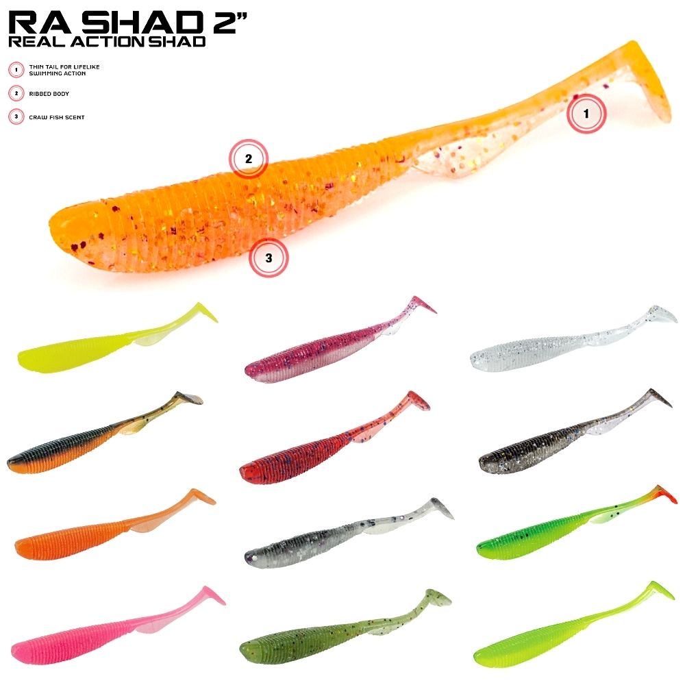 MOLIX Scented Soft Plastic Shad Lure RA SHAD 2”