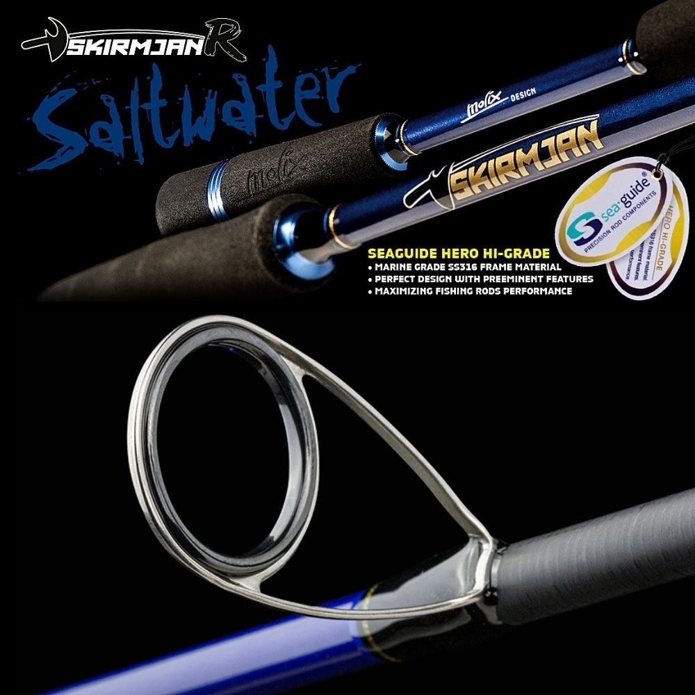 MOLIX Saltwater Seabass Spinning Rod SKIRMJAN-R MSR-SW-772L 10-28g/231cm - Image 2
