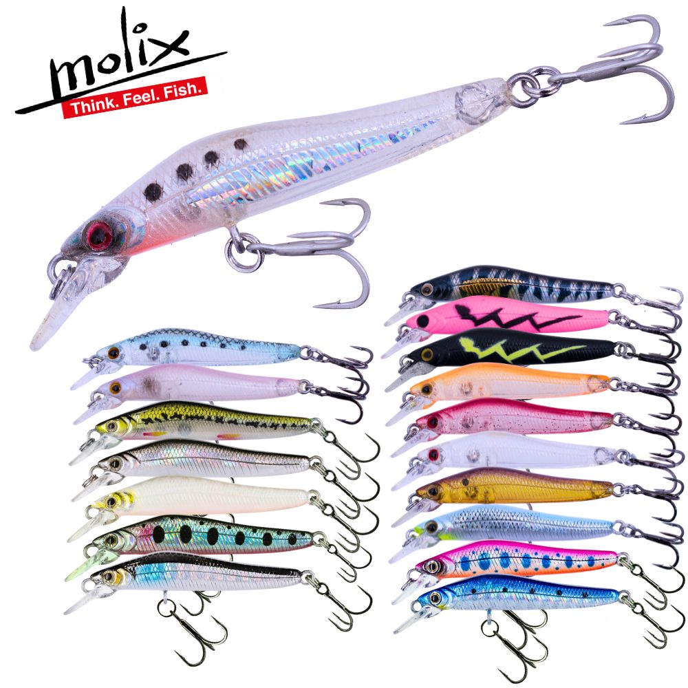 MOLIX Finesse Slow Sinking Jerk Bait Minnow Lure JUBARINO 50mm/2.5g