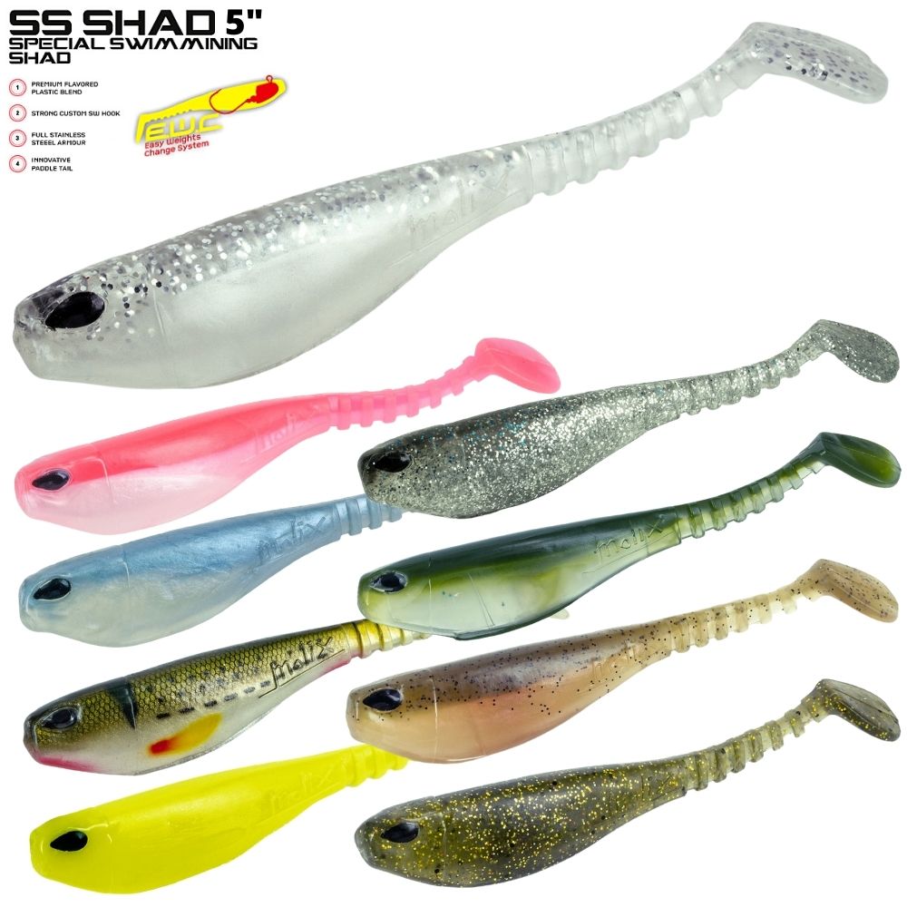 MOLIX Soft Swimbait Special Lure SS SHAD 5" Spare Body KIT