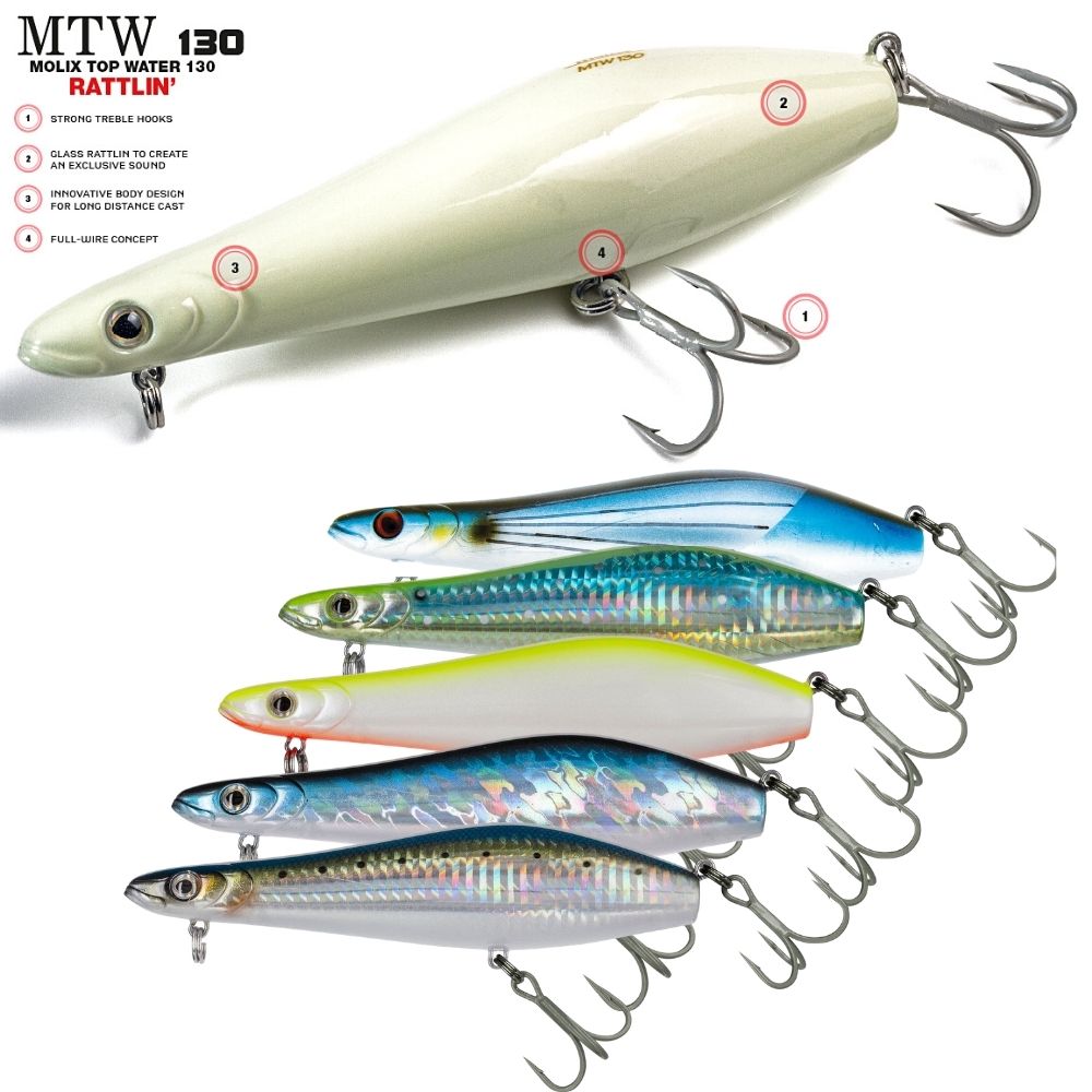 MOLIX Topwater Floating WTD Lure MTW 130