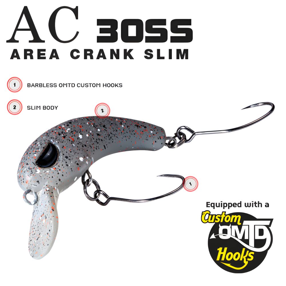 MOLIX Trout Area Fishing Slow Sinking Slim Crank Bait AC30SS - Image 2