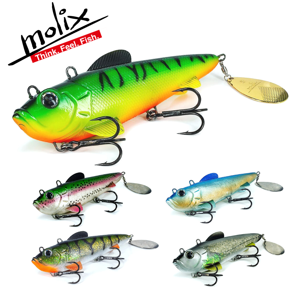 MOLIX Pike & Catfish Fishing Soft Bait Lure Spin Shad 160
