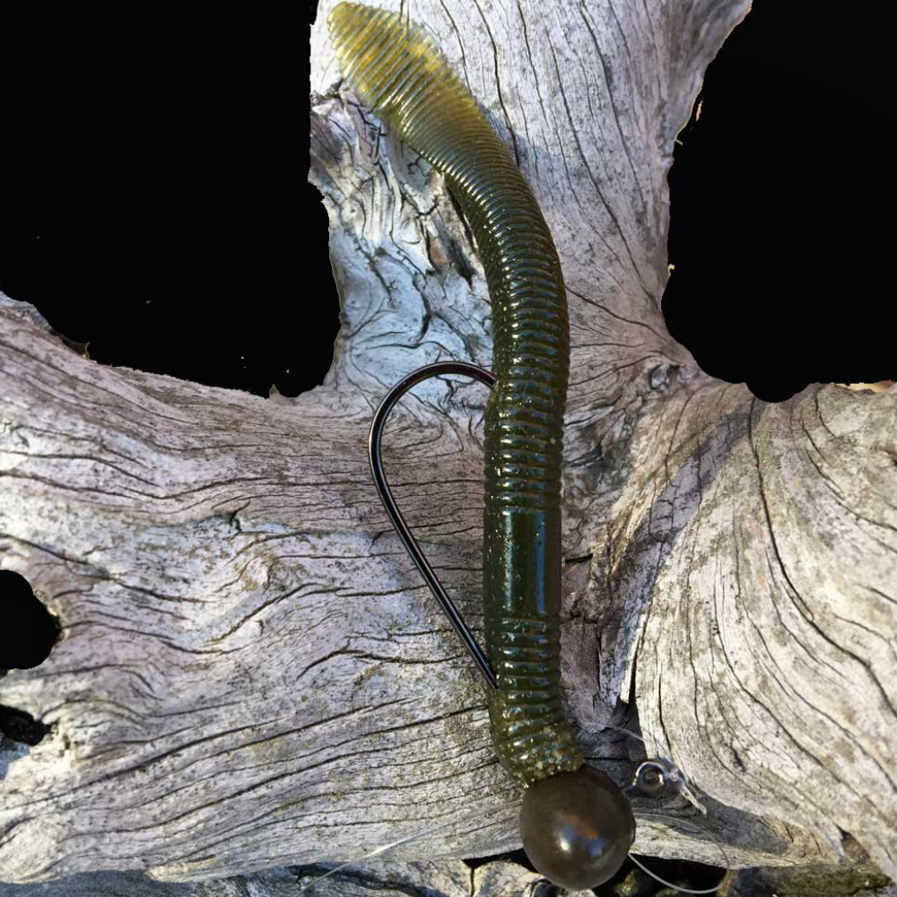 MOLIX Bass Fishing Soft Plastic Worm Lure SLIGONE 5'5" - Image 5