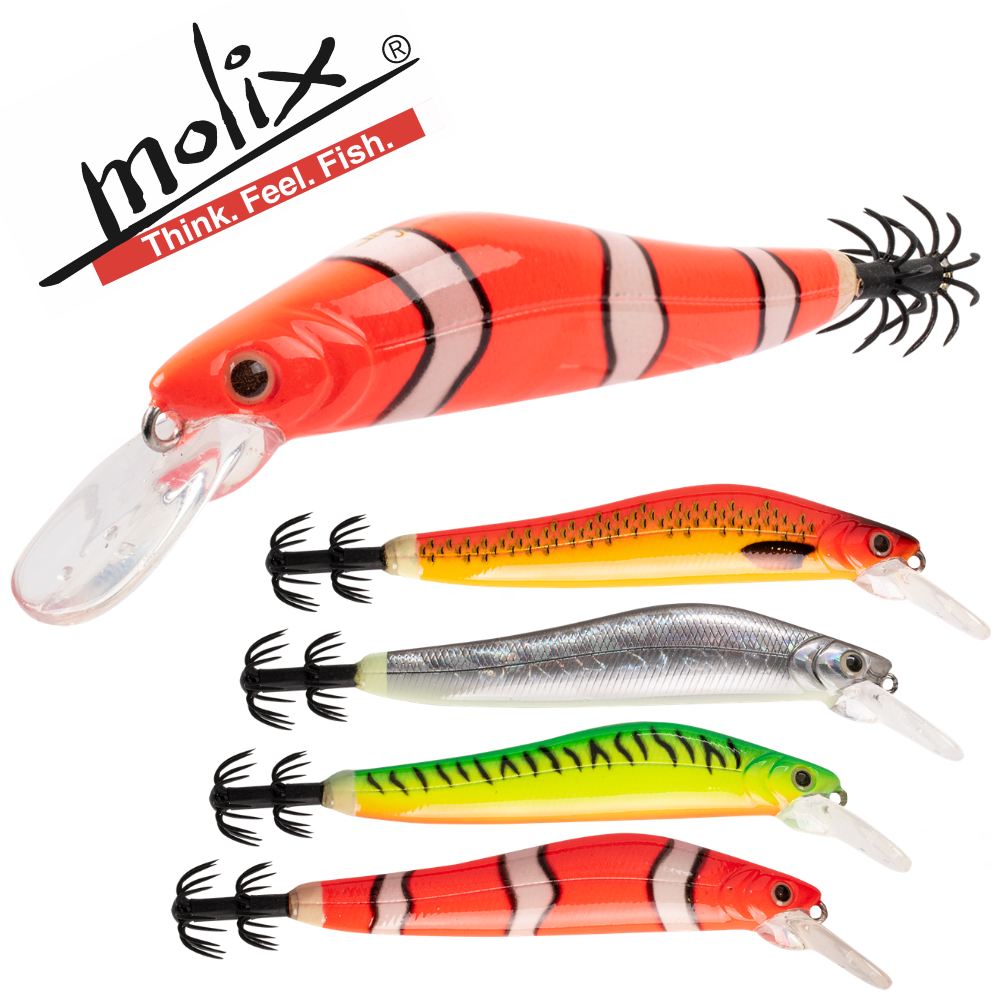 MOLIX Saltwater Squid Trolling Lure JUBAR SMART SQUID