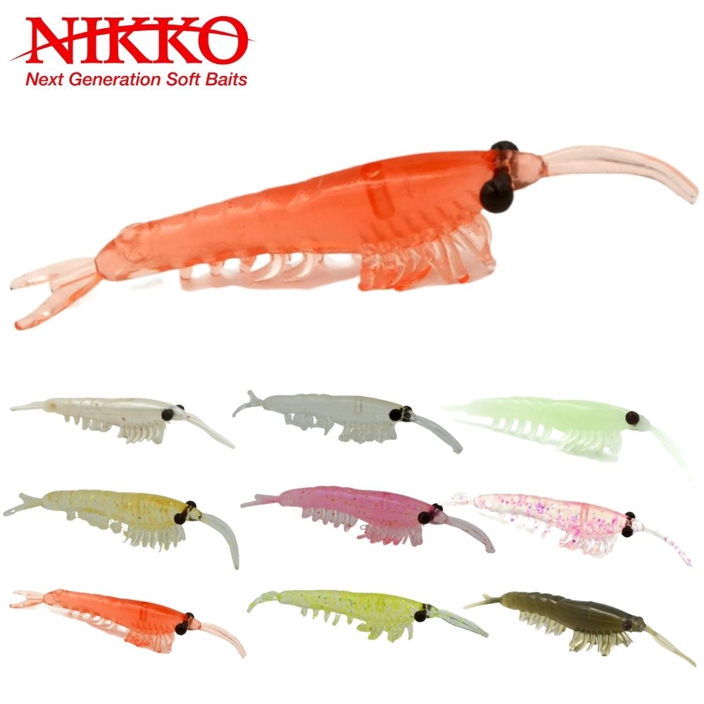 NIKKO Kasei Scented Soft Lure OKIAMI Shrimp size L-5pcs