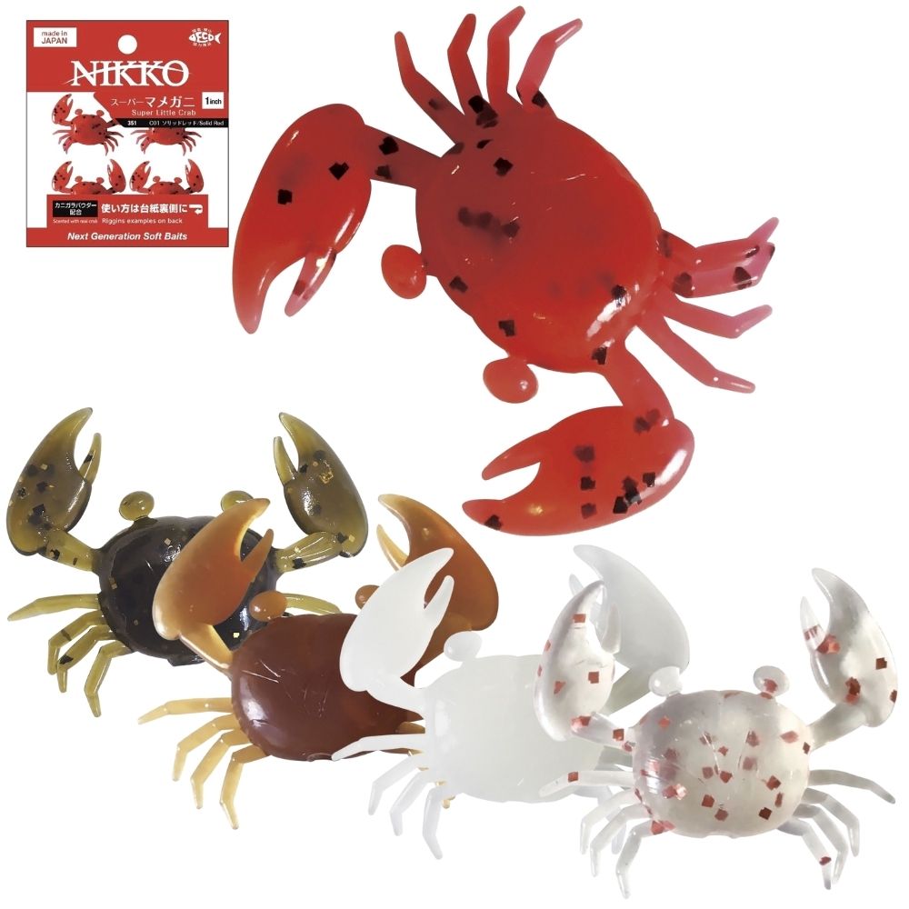 NIKKO KASEI Soft Scented Lure SUPER LITTLE CRAB 1inch/3cm