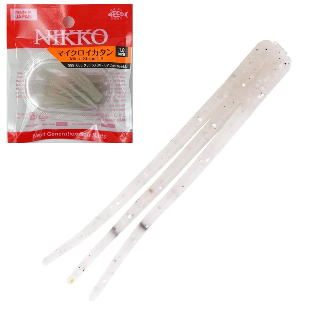 NIKKO KASEI Next Generation Soft Baits Scented MICRO STRIPS 1.8in - Image 3