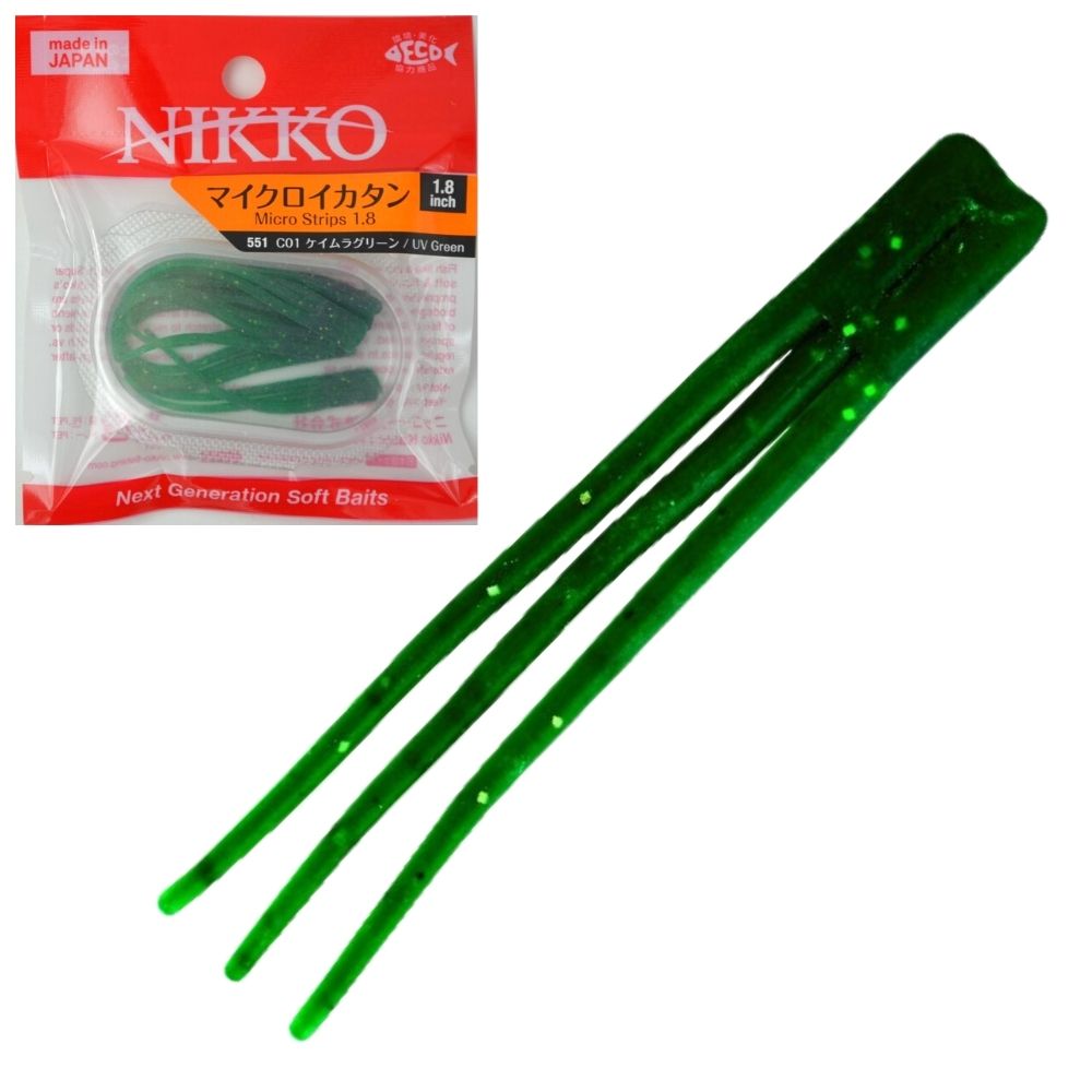 NIKKO KASEI Next Generation Soft Baits Scented MICRO STRIPS 1.8in - Image 6