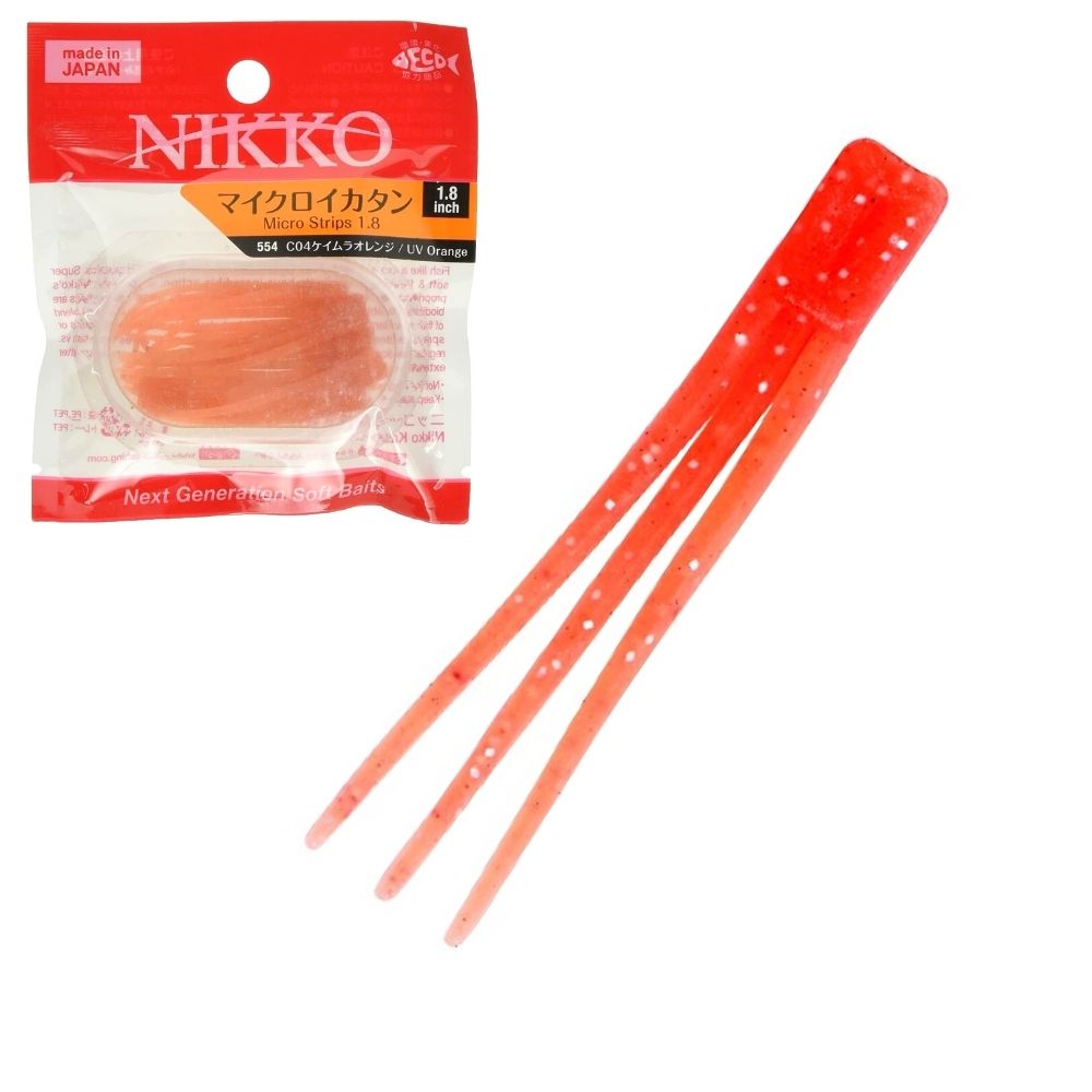 NIKKO KASEI Next Generation Soft Baits Scented MICRO STRIPS 1.8in - Image 4