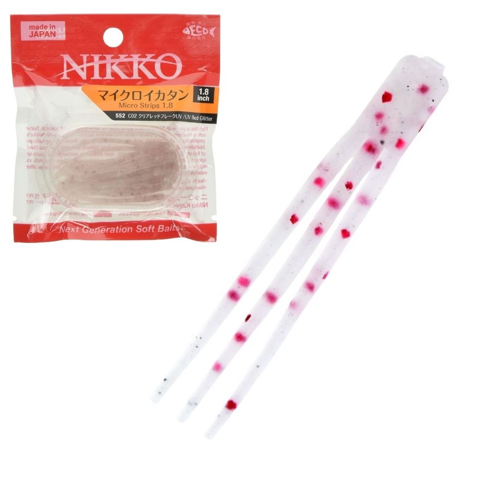 NIKKO KASEI Next Generation Soft Baits Scented MICRO STRIPS 1.8in
