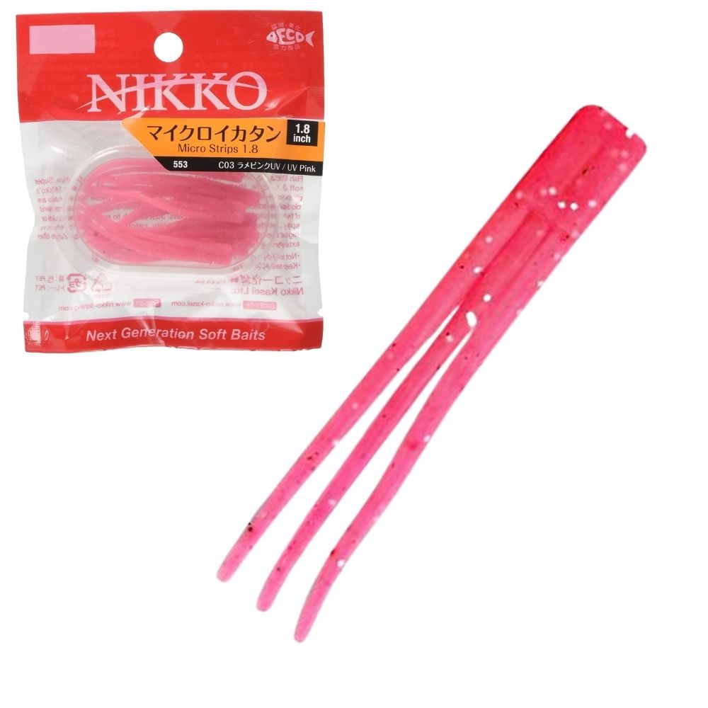 NIKKO KASEI Next Generation Soft Baits Scented MICRO STRIPS 1.8in - Image 5