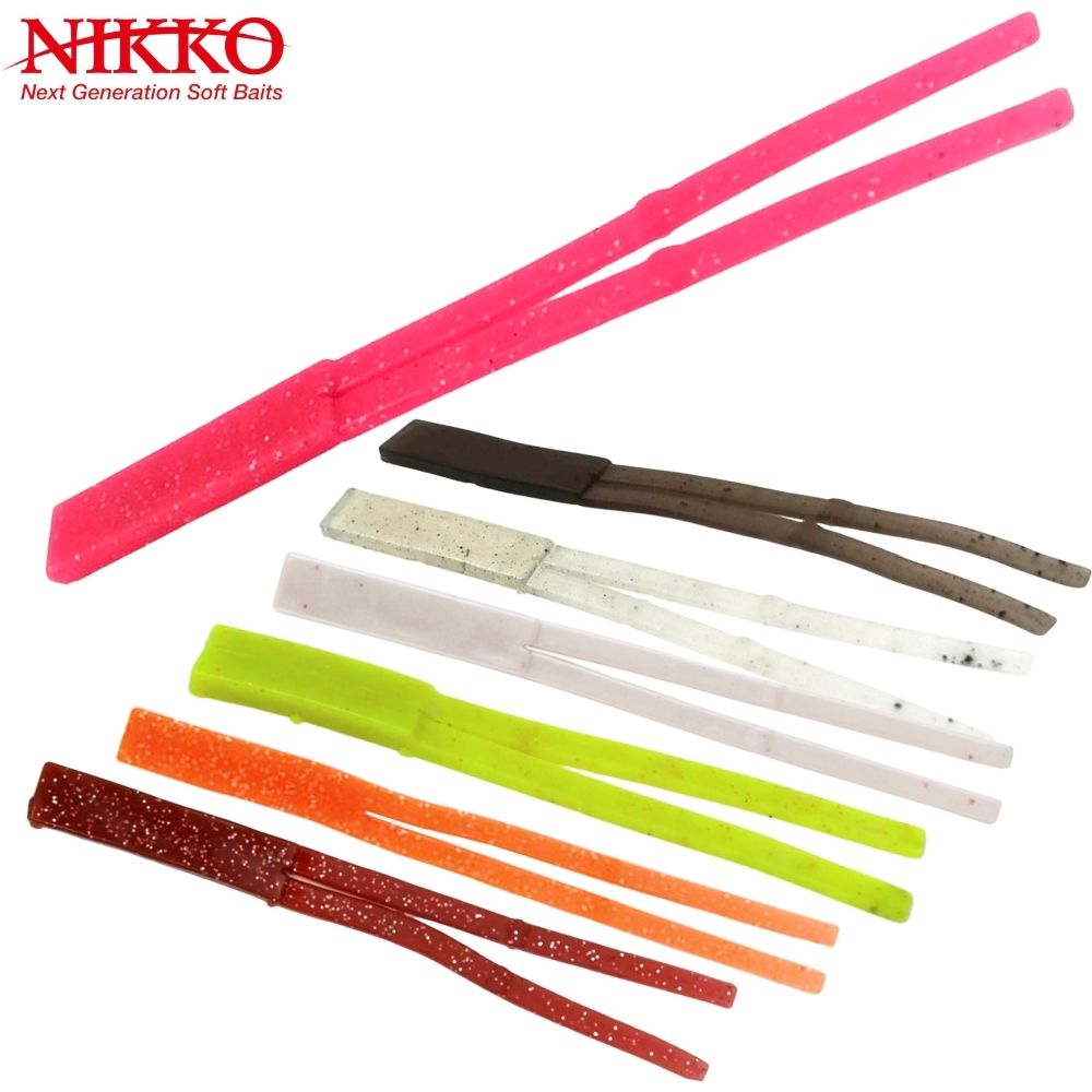 NIKKO KASEI Squid Extract Scented Soft Bait Lure SQUID STRIPS 3.7”/95mm