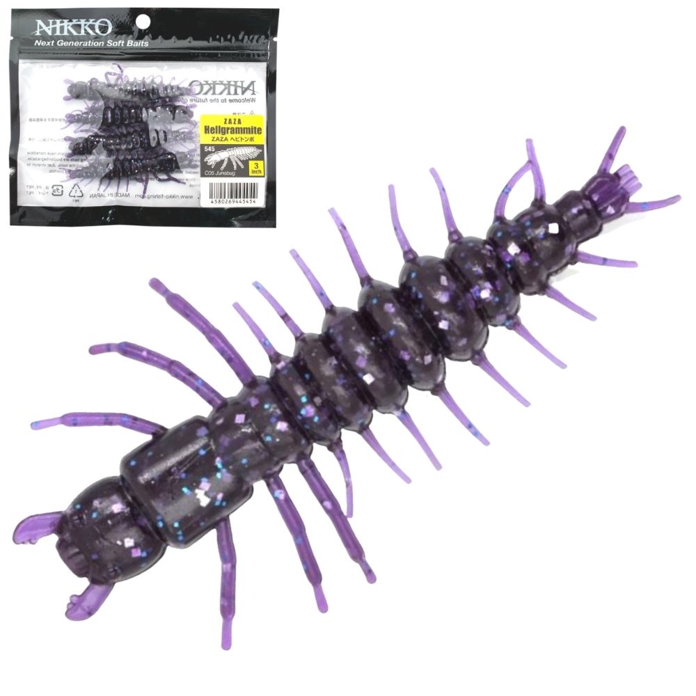 NIKKO KASEI Scented Soft Bait Lure ZAZA HELLGRAMMITES 3inch - Image 3