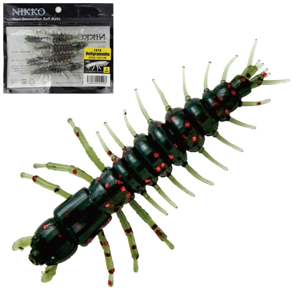 NIKKO KASEI Scented Soft Bait Lure ZAZA HELLGRAMMITES 3inch - Image 6
