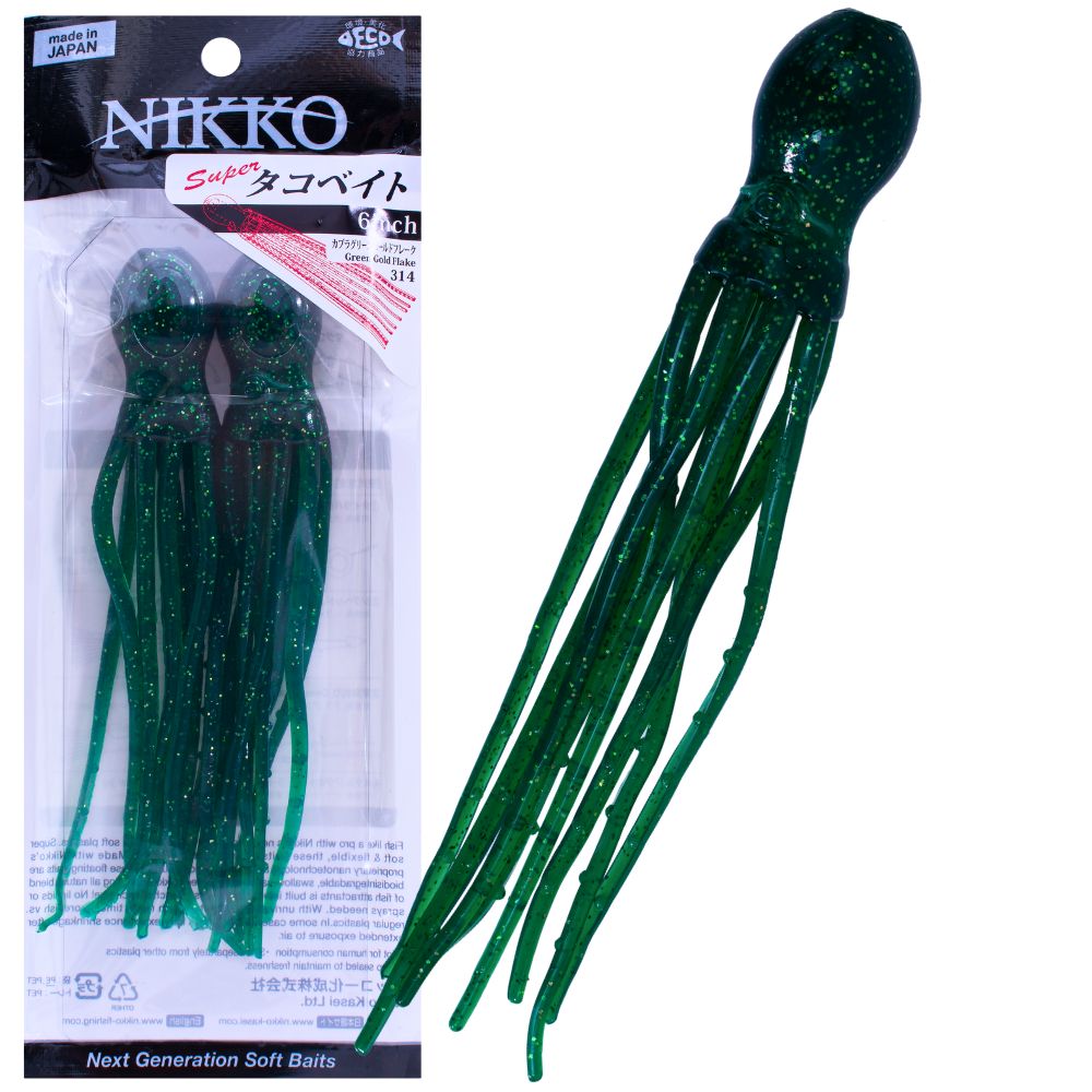 NIKKO Saltwater Scented Soft Bait Skirt Lure OCTOPUS 6” - Image 8