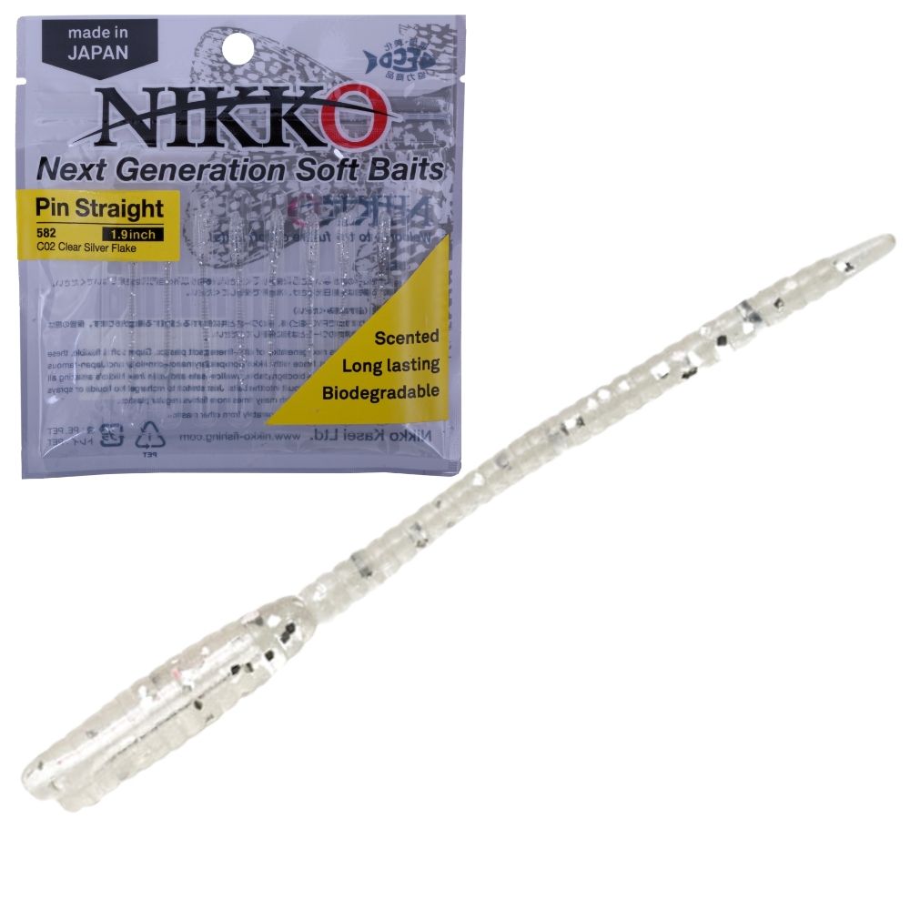 NIKKO KASEI Scented Soft Bait Lure Pin Straight WORM 1.9in - Image 4