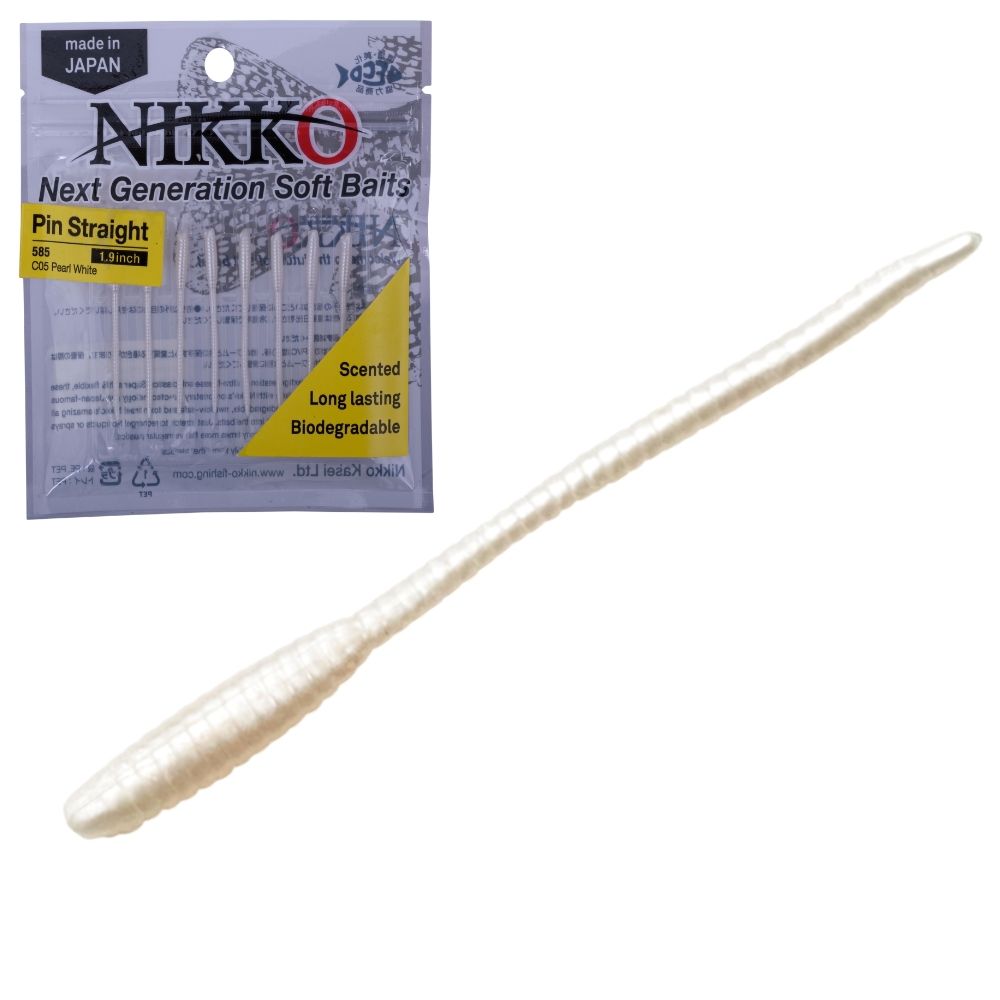 NIKKO KASEI Scented Soft Bait Lure Pin Straight WORM 1.9in - Image 2