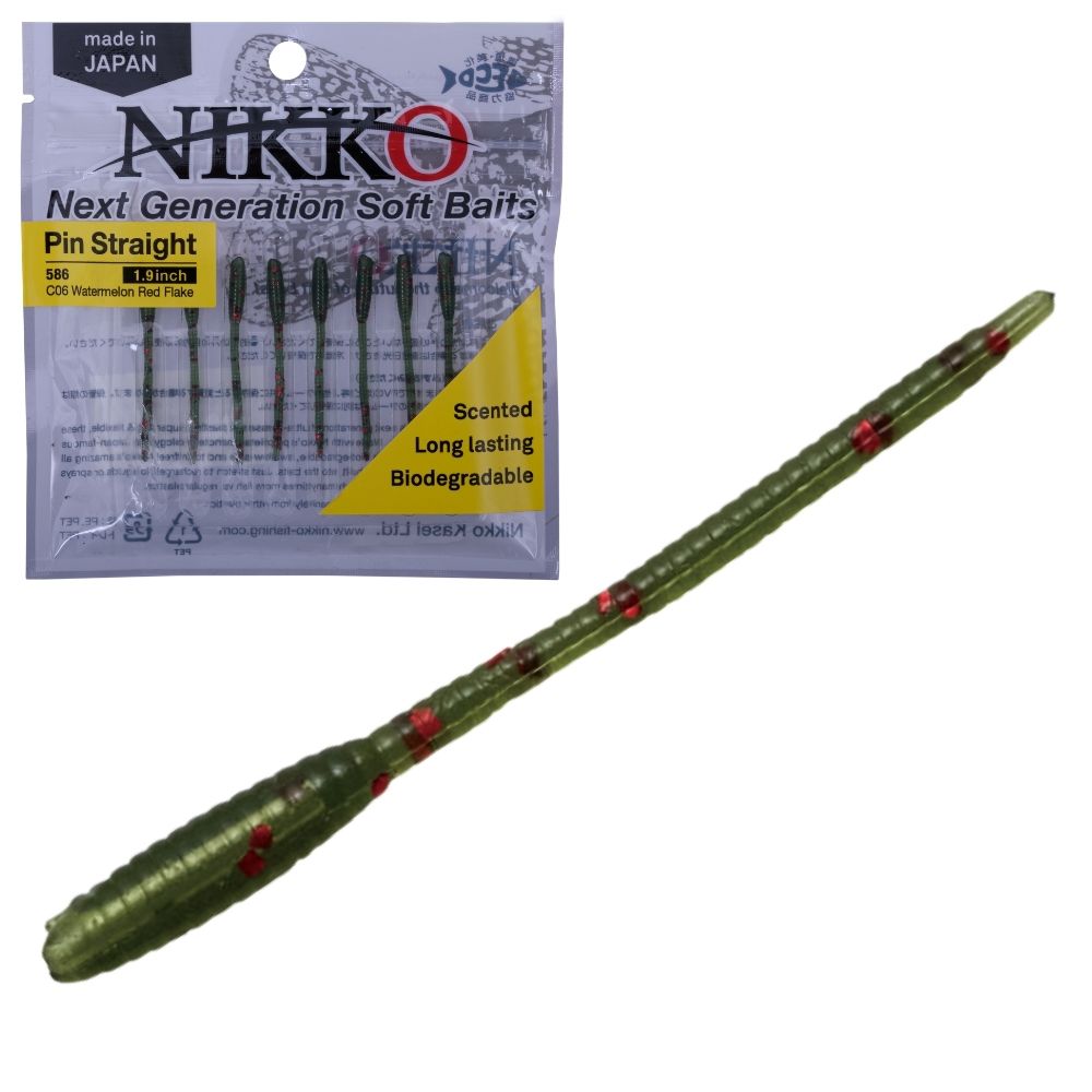 NIKKO KASEI Scented Soft Bait Lure Pin Straight WORM 1.9in - Image 5