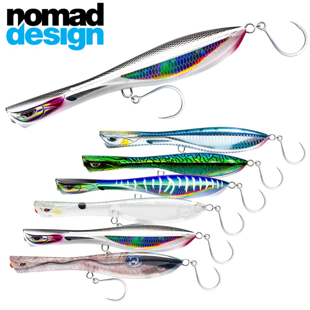 NOMAD DESIGN Topwater Skipping Sinking Popper Lure DARTWING 130 Long Cast