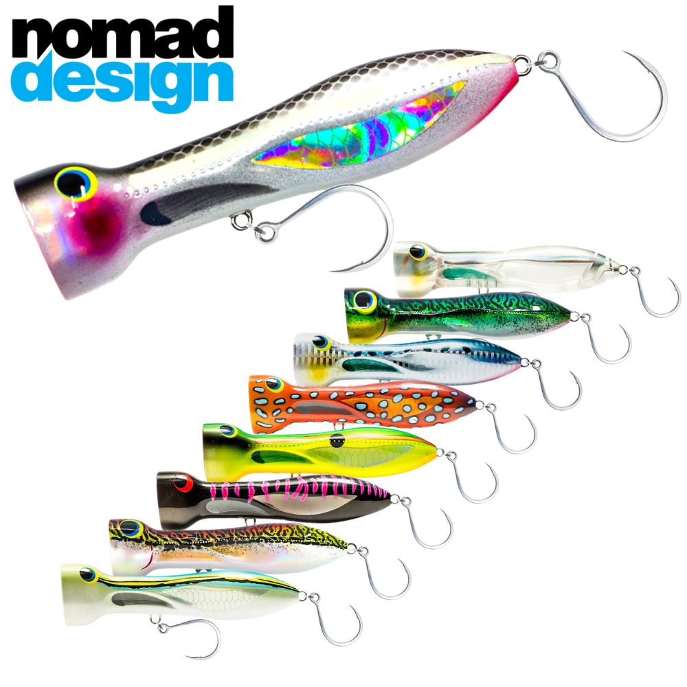 NOMAD DESIGN Saltwater Ultimate Topwater Popper Lure CHUG NORRIS 150mm/80g