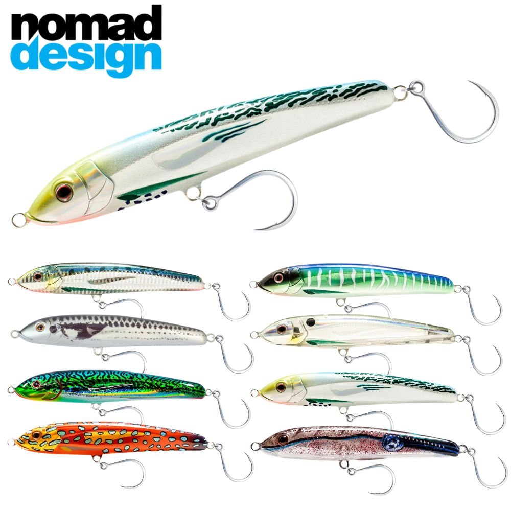 NOMAD DESIGN Saltwater Baitfish Shape Slow Sinking Stickbait Lure Riptide 155mm/52g