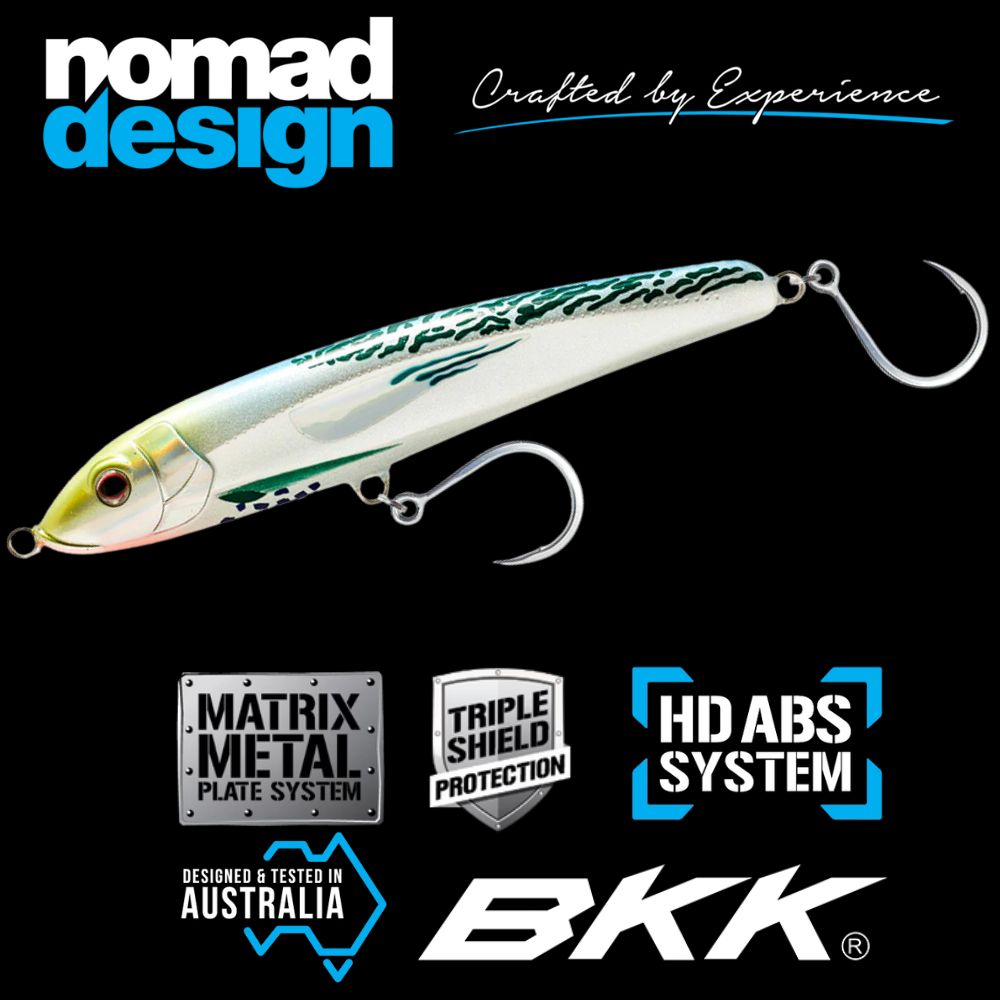 NOMAD DESIGN Saltwater Baitfish Shape Slow Sinking Stickbait Lure Riptide 155mm/52g - Image 2