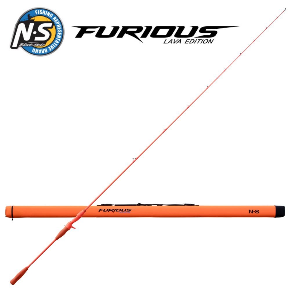 NS BLACK HOLE Rubber Jigging Torzite Quides Rod FURIOUS LAVA Edition B-632RL