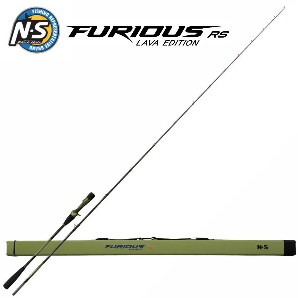 NS BLACK HOLE Saltwater Boat Fishing/Rubber Jigging Rod LAVA Furious RS