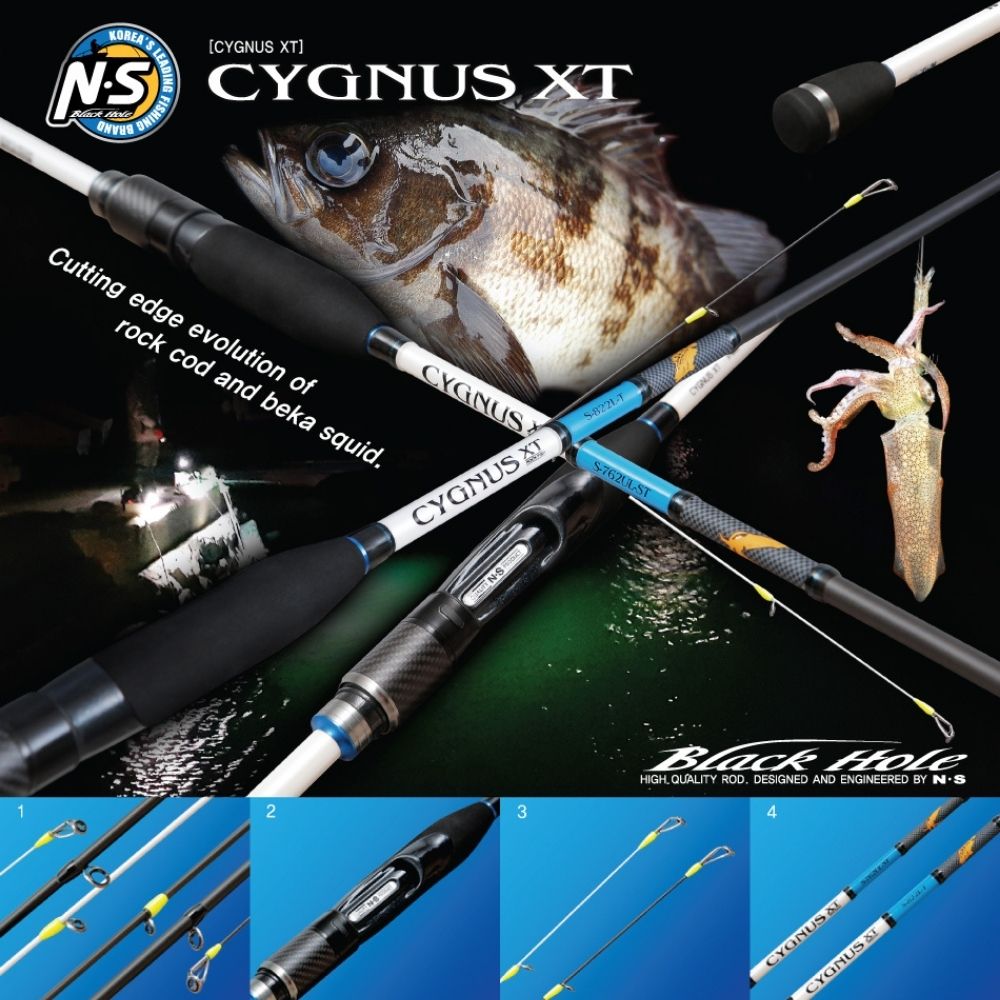 NS BLACK HOLE Ultra Light And Squid Fishing Spinning Rod CYGNUS XT - Image 2