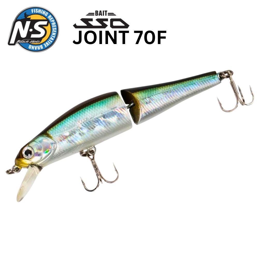 NS BLACK HOLE Floating Jerk Minnow Jointed Hard Lure SSO 70F