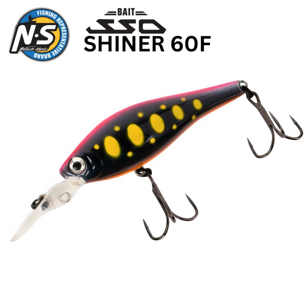 NS BLACK HOLE Jerkbait Minnow Floating Lure SSO BAIT SHINER 60F