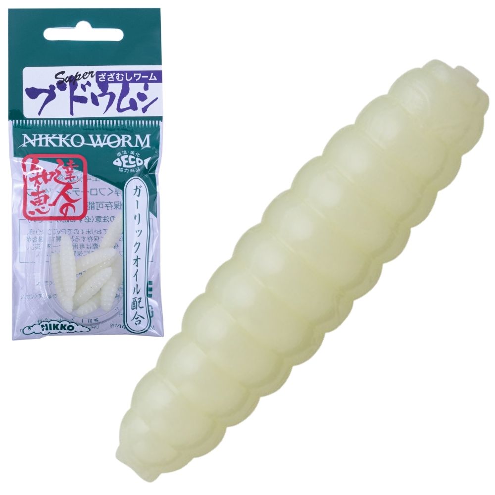 NIKKO KASEI Scented Floating Soft Bait Lure Dappy WaxWorm 1” - Image 3