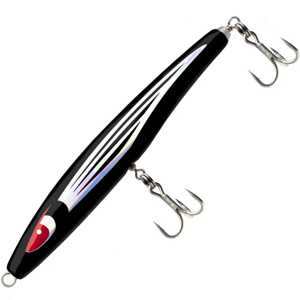 OCEAN TACKLE INTERNATIONAL Saltwater Topwater Stickbait Lure PHANTOM Black 120g - Image 3