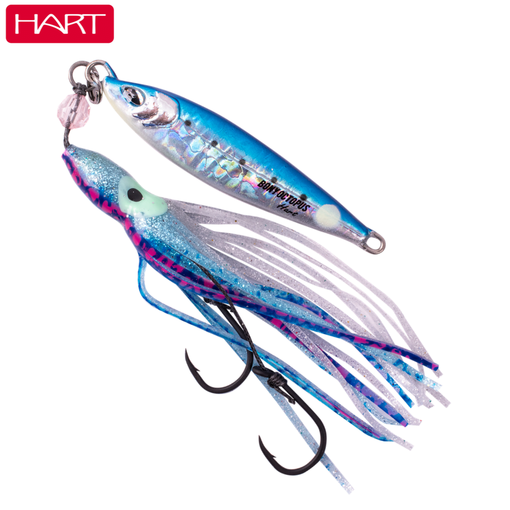 HART Saltwater Rubber Jigging Metal Jig Lure BONY Octopus 40g