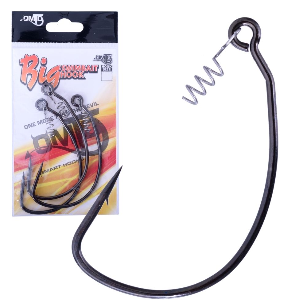 OMTD Big Swimbait Worm Hook With Lure Keeper OH2400