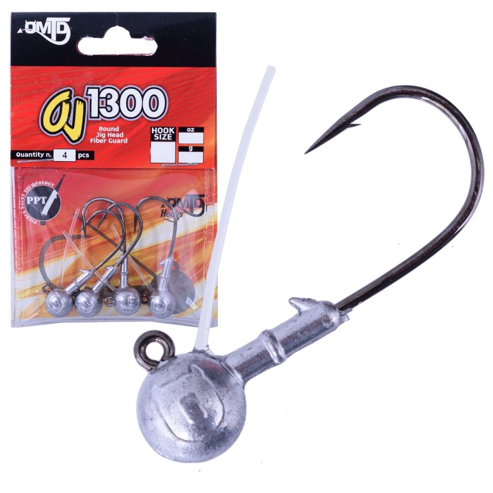 OMTD Weedles Fiber Guard Round Jig Head Hook OJ1300