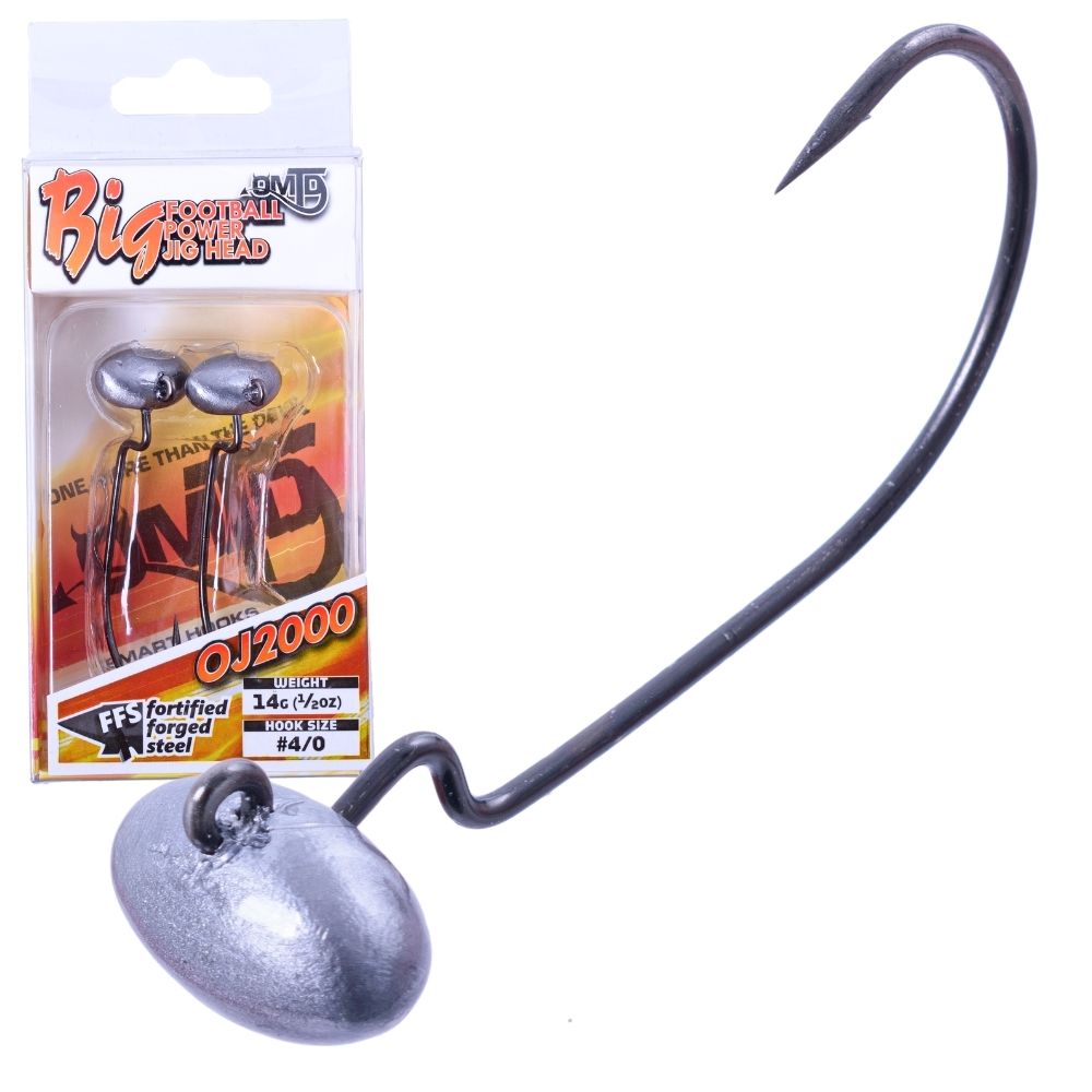 OMTD Fishing Big Footbal Power Jig Head OJ2000
