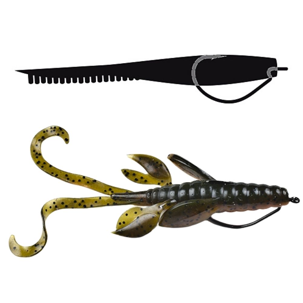 OMTD Freshwater Fishing Worm Hook FAT WORM SWG OH1400 - Image 3