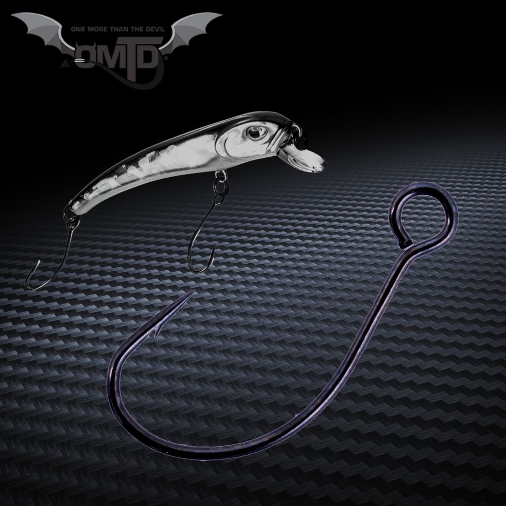 OMTD Elite Single Assist Micro Barb Lure Hook OH3100 - Image 2